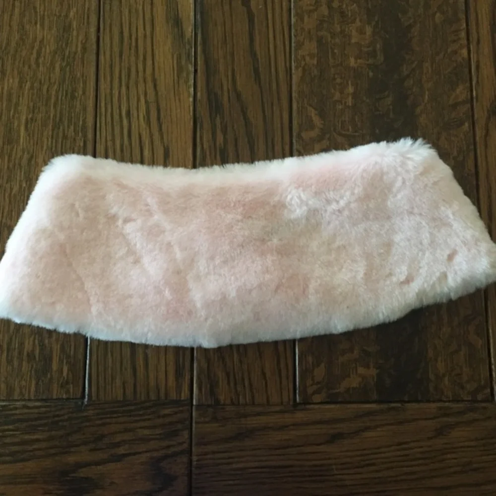 Faux fur pink wrap for Girls